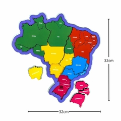 BABEBI - QUEBRA-CABEÇA MAPA DO BRASIL 32CM 26 PEÇAS - comprar online