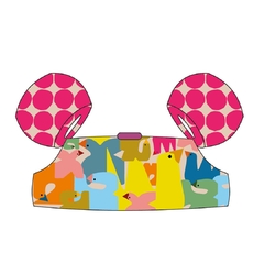 PANDA POOL - BOIA TRIPLA INFANTIL - REVOADA - Mamu Kids Store