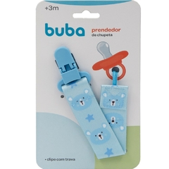 BUBA - PRENDEDOR DE CHUPETA - URSINHO AZUL - Mamu Kids Store