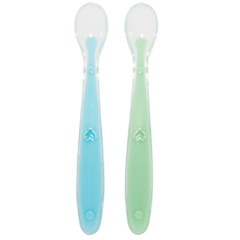 BUBA - KIT COLHER SILICONE BABY - AZUL/VERDE na internet