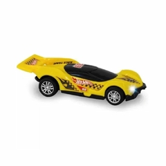 MULTIKIDS - CARRINHO HOTWHEELS FAST RACER COM LUZ E SOM 13CM na internet