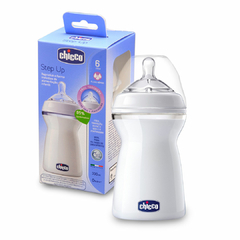 CHICCO - MAMADEIRA STEP UP FL RÁPIDO 6M+ 330 ML TRANSPARENTE