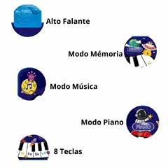 TAPETE DE PIANO MUSICAL 8 NOTAS ESPAÇO - Mamu Kids Store