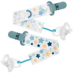 BUBA - KIT COM 2 PRENDEDORES DE CHUPETA ESTRELAS - AZUL - comprar online