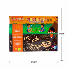 Quebra-cabeça 3D Dinossauros – DinoMania – Bate bumbo