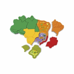 Imagem do ELKA - QUEBRA CABEÇA EDUCATIVO MAPA DO BRASIL 3D