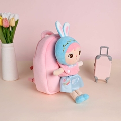 METOO DOLL - MOCHILA COM BONECA 30CM KEPPEL COELHA LOLITA AZUL - loja online