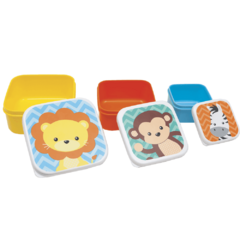 BUBA - KIT 3 POTINHOS ANIMAL FUN - Mamu Kids Store