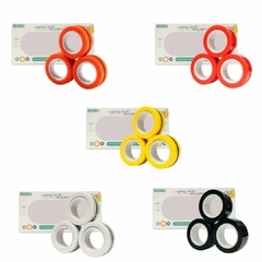 BRINQUEDO FIDGET RINGTOYS ANÉIS MAGNÉTICOS LISO