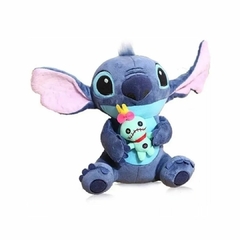 DISNEY - PELÚCIA LILO E STITCH 25CM OFICIAL - STITCH E XEPA