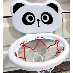 BRINQUEDO DE BANHO COM VENTOSA CESTA DE BASQUETE PANDA COM 3 BOLAS - comprar online