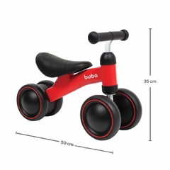 BUBA - BICICLETA DE EQUILIBRIO - 4 RODAS VERMELHA - comprar online