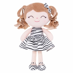 GLOVELEYA - BONECA 30CM SPRING ANIMAIS - ZEBRA