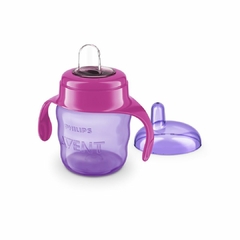 Imagem do AVENT - COPO EASY SIP COM ALÇA BICO DE SILICONE 200ML - ROSA