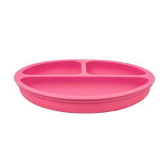 CLINGO - PRATO DE SILICONE COM DIVISÓRIA COLORS - ROSA - loja online