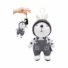 METOO - MINI PELÚCIA COELHO 17CM - PRETO - Mamu Kids Store