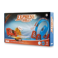 MULTIKIDS - PISTA DE CORRIDA EXPRESS WHEELS TRACK DUPLO LOOP 15 PEÇAS - loja online