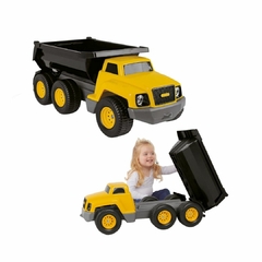 POLIPLAC - BRINQUEDO PLAYSET CAMINHÃOZÃO POLIOBRAS AMARELO