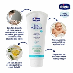 CHICCO - CREME CONTRA-ASSADURAS BABY MOMENTS PELE DELICADA 100ML - Mamu Kids Store