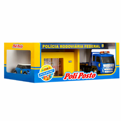 POLIPLAC - BRINQUEDO PLAYSET POLIPOSTO POSTO DE POLÍCIA - Mamu Kids Store