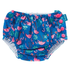 BUBA - BIQUINI DE BANHO COM FRALDA - FLAMINGO - G - Mamu Kids Store