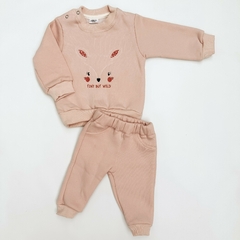 Conjunto frisa bordado Bambi