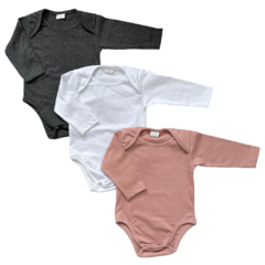 Set X 3 Bodys Soft Manga Larga - tienda online