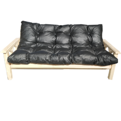 combo futon negro