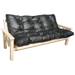 combo futon negro - comprar online