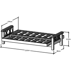 futon 3 cuerpos 3x3 cruz en internet