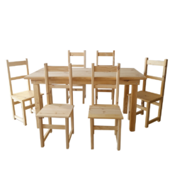 mesa 160 + 6 sillas eco