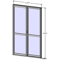 ventana corrediza simple vidrio entero 120x200 en internet