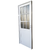 puerta aluminio 1/2 vidrio tubular izquierda - comprar online