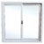 ventana corrediza simple vidrio entero 150x100 Linea Aerea - comprar online