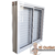 ventana corrediza con celosia vidrio entero 100x100 - comprar online