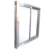 ventana corrediza vidrio entero 150x100 natural - comprar online