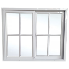 ventana corrediza simple vidrio repartido 120x100