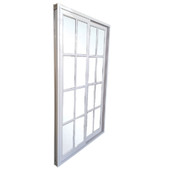 ventana corrediza simple vidrio repartido 120x200 - comprar online