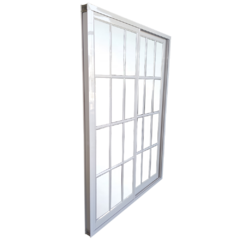 ventana corrediza simple vidrio repartido 150x200 - comprar online