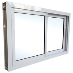 ventana corrediza simple vidrio entero 100x060 - comprar online