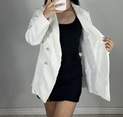 Blazer Celeste forrado Branco - comprar online