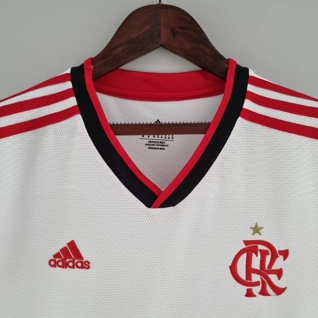 Camisa Flamengo II 21/22 - Masculino Torcedor - Branco/Vermelho