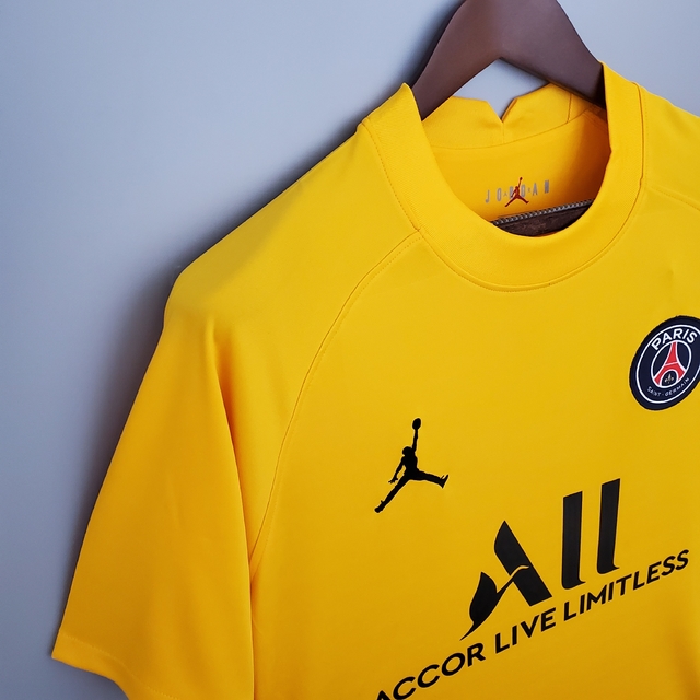 Camisa Goleiro Paris Saint Germain PSG 21/22 Nike Masculina - Amarela