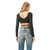 Blusa Dimy Cropped Manga Longa Hot Fix Preto - comprar online