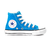Tênis Converse Chuck Taylor All Star Infantil Hi Azul Digital - comprar online