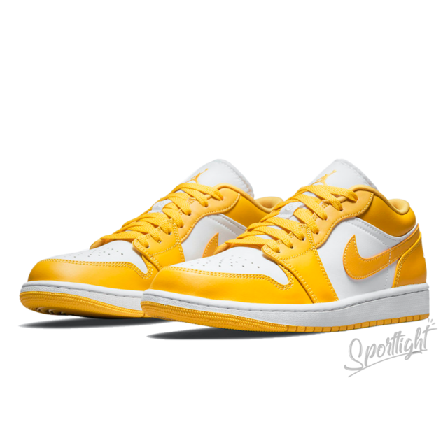 T nis Nike Air Jordan 1 Low Yellow White