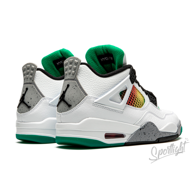 Tênis Nike Air Jordan 4 Retro Lucid Green Rasta