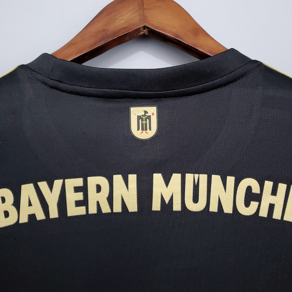 Camisa Bayern de Munique II 21/22 Torcedor Adidas Masculina - Preta com  Dourado