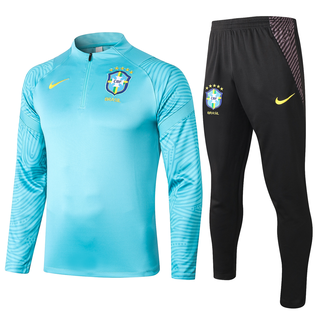 Conjunto Treino Seleção Brasil 21/22 Nike - Azul