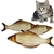 Imagen de Peluche Juguete Realista de Pescado Para Gatos Con Catnip